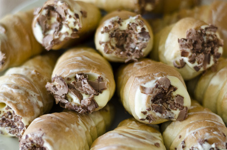 Closeup of some homemade cookies, selective focusの写真素材