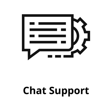 Chat support thin line icon. Icon for user interface and web.のイラスト素材