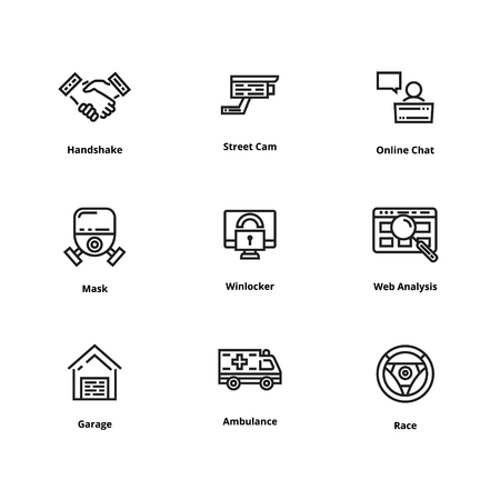 Set of high quality line icon. Icon for web and user interfaceのイラスト素材