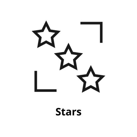 Stars line iconのイラスト素材