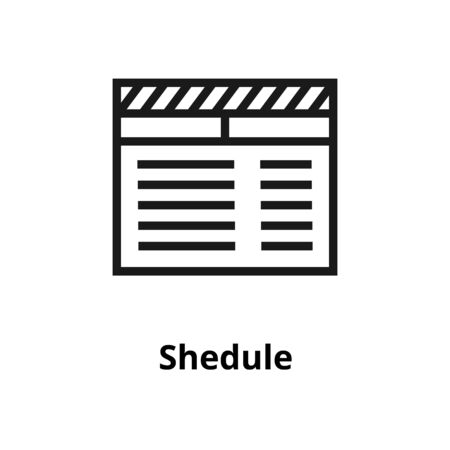 Shedule Line Iconの写真素材