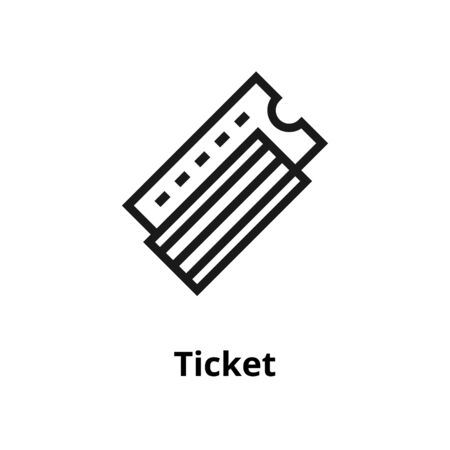 Airport Ticket Line Iconの写真素材