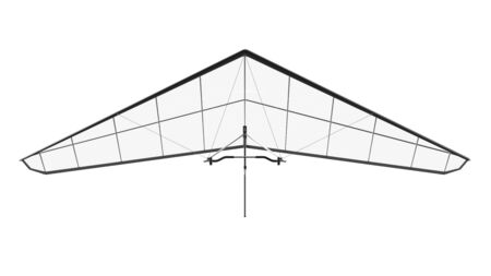 Hang Glider Isolated on White Background