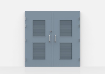 Close Door in Wallの写真素材