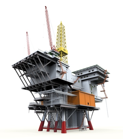 Drilling Offshore Platform Oil Rigの写真素材