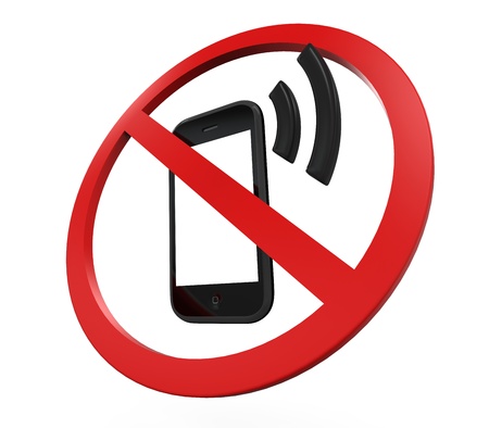 No Cell Phone Signの写真素材