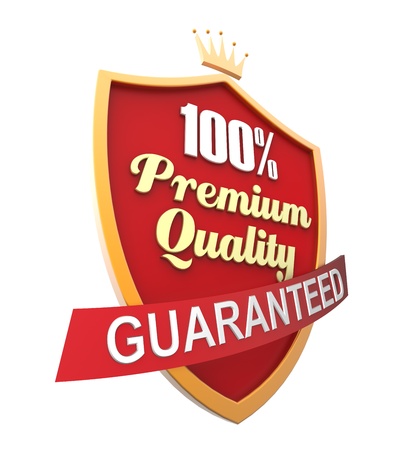 Guaranteed Label Isolatedの写真素材