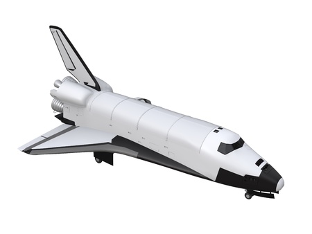 Space Shuttle Isolatedの写真素材