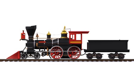 Old Locomotive Trainの写真素材