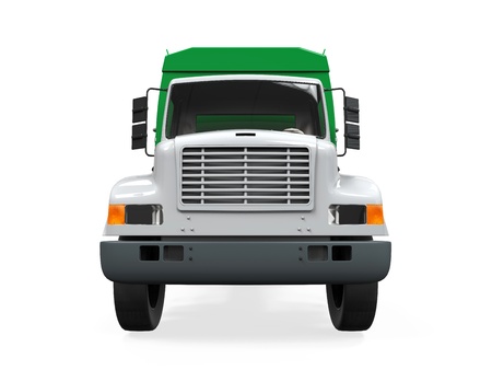 Garbage Truck Isolatedの写真素材