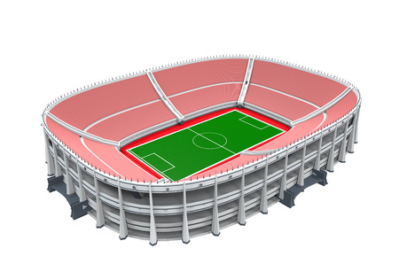 Stadium Building Isolatedの写真素材