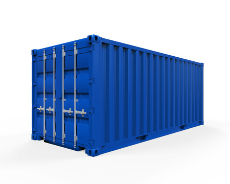 Blue Shipping Container