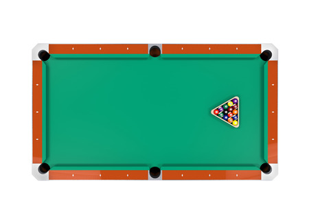 Billiard Table Isolatedの写真素材