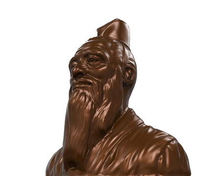 Bronze Statue of Confuciusの写真素材