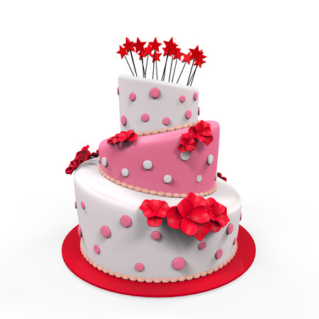 Big Cake Isolatedの写真素材