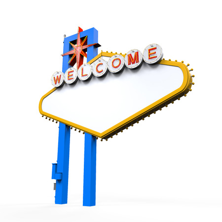 Blank Las Vegas Welcome Signの写真素材