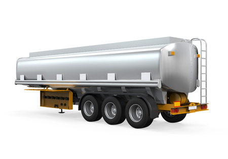 Oil Tank Truck Isolatedの写真素材