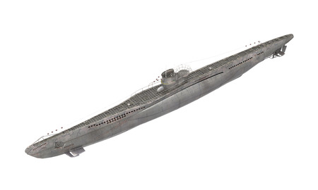 Submarine Isolatedの写真素材