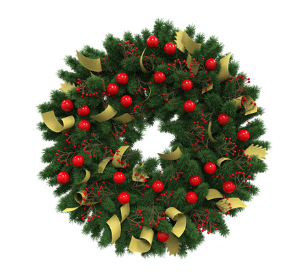 Christmas Wreath Decorationの写真素材
