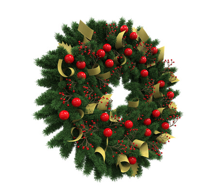 Christmas Wreath Decorationの写真素材