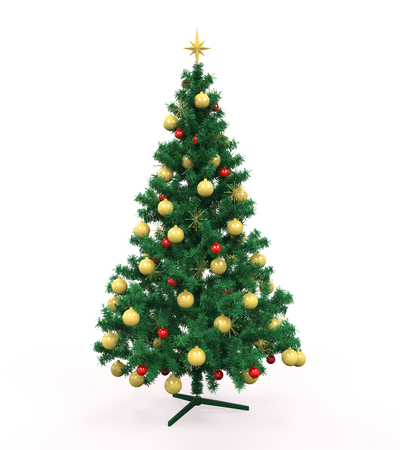 Christmas Tree Isolatedの写真素材