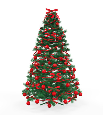 Christmas Tree Isolatedの写真素材