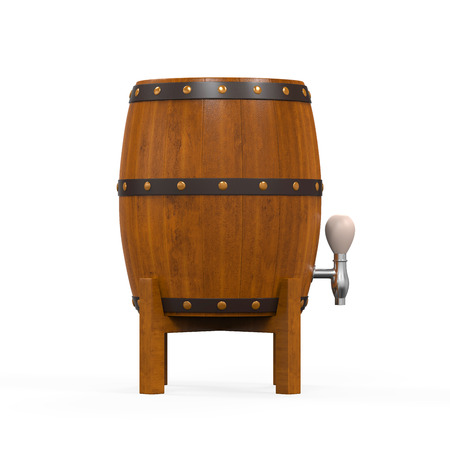 Wooden Beer Caskの写真素材