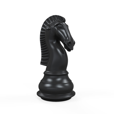 Black Knight Chessの写真素材