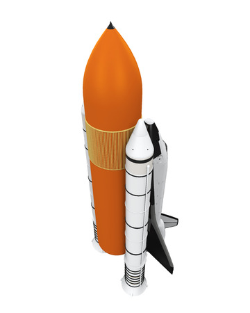 Space Shuttle Isolatedの写真素材
