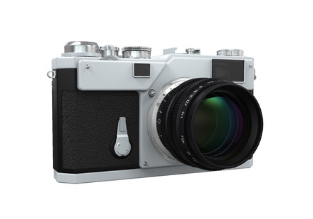 Retro Camera Isolatedの写真素材