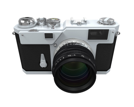 Retro Camera Isolatedの写真素材