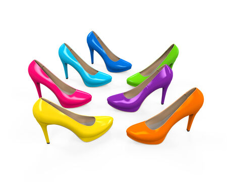 Colorful High Heelsの写真素材