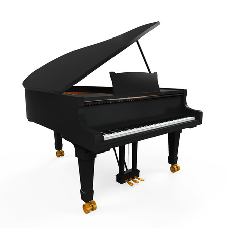 Grand Piano Isolatedの写真素材