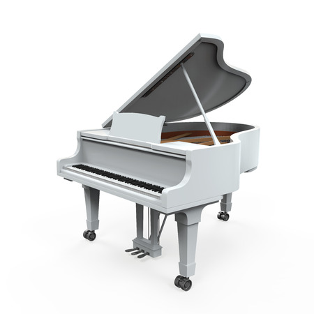 Grand Piano Isolatedの写真素材