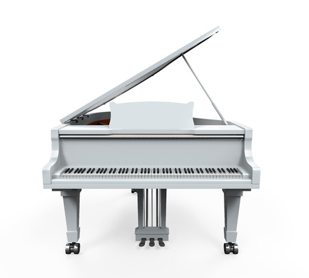 Grand Piano Isolatedの写真素材