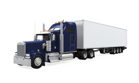 Cargo Truck Isolatedの写真素材