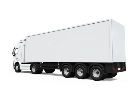 Cargo Delivery Truckの写真素材