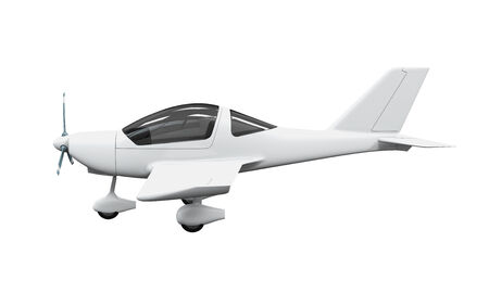 Light Aircraft Isolatedの写真素材