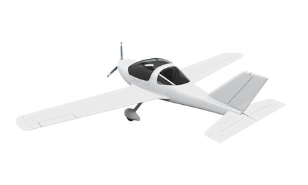 Light Aircraft Isolatedの写真素材