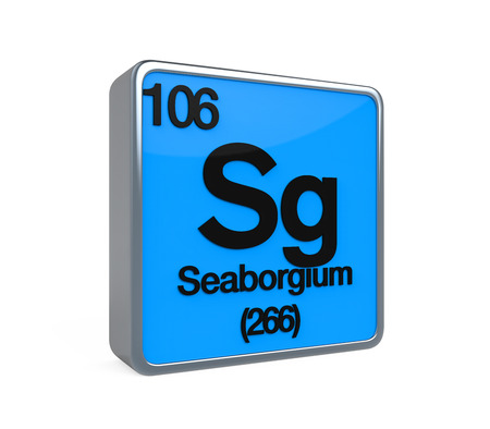 Seaborgium Element Periodic Tableの写真素材