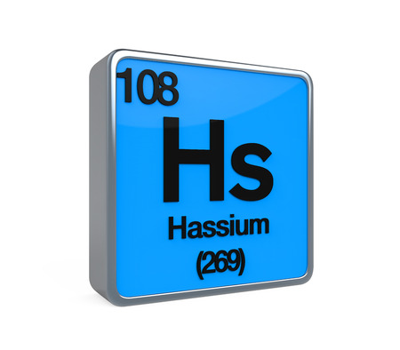 Hassium Element Periodic Tableの写真素材
