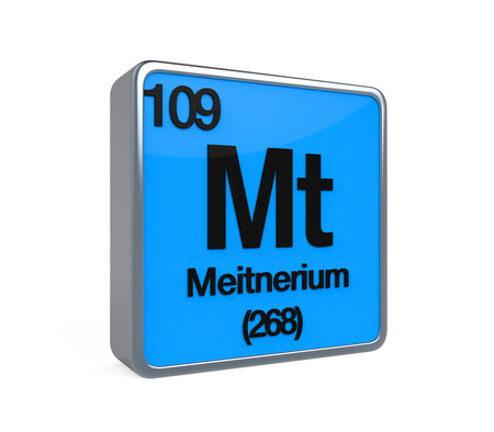 Meitnerium Element Periodic Tableの写真素材