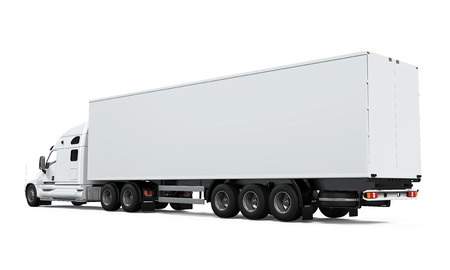 Cargo Delivery Truckの写真素材