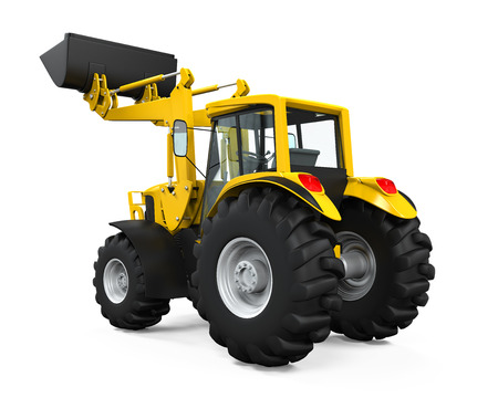 Yellow Tractor Loaderの写真素材