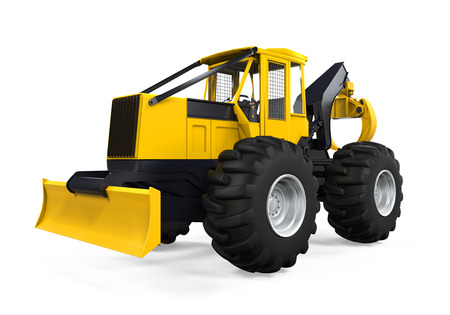 Grapple Skidder Isolatedの写真素材