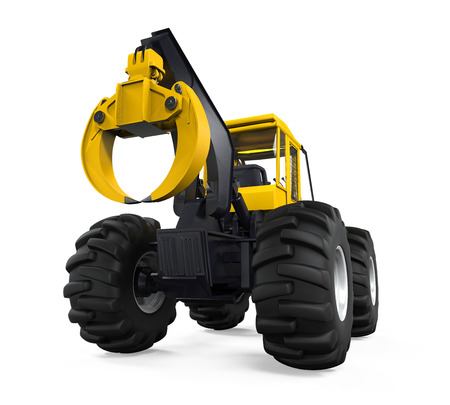 Grapple Skidder Isolatedの写真素材