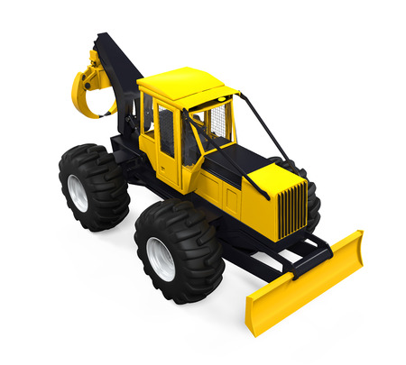 Grapple Skidder Isolatedの写真素材