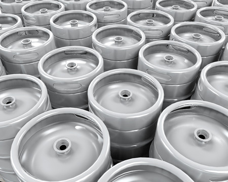 Pallet of Beer Kegsの写真素材