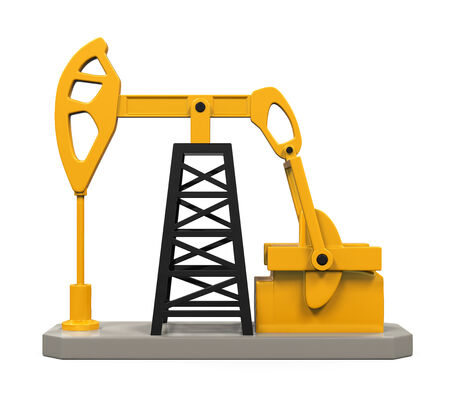 Oil Pump Isolatedの写真素材