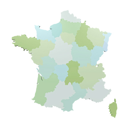 Map of Franceの写真素材